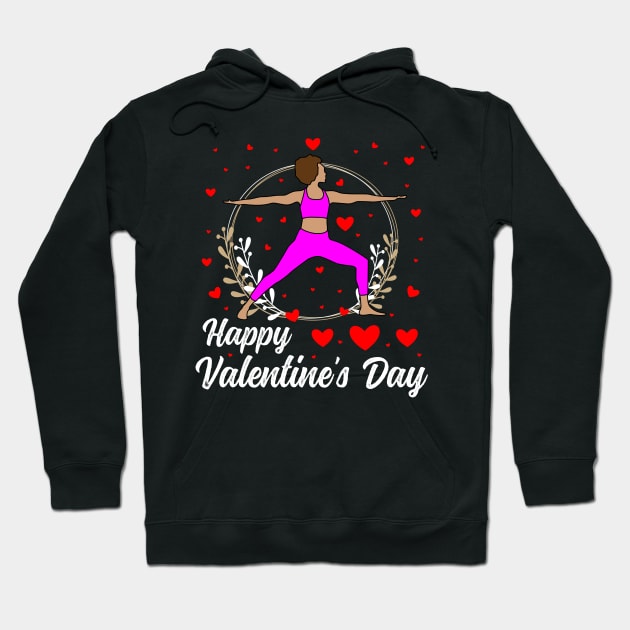 Valentine's Day Yoga Lover Gift Idea For Couples Hoodie by TeesbyJohn